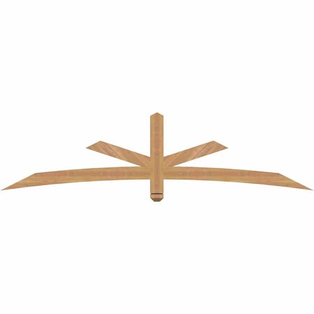 Ekena Millwork Alberta Smooth Timber Gable Bracket, Western Red Cedar, 84"W x 21"H x 3 1/2"D x 3 1/2"F, 6/12 Pitch GBW084X21X0404ALB00SWR